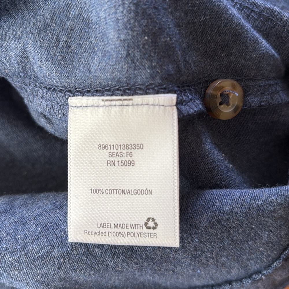 Brand New Outdoor Life® Men's Sueded Henley Shirt XL Deep Sea Heather - Picture 7 of 7